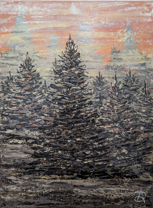 Mystic Pines- Original Painting 24 x 18
