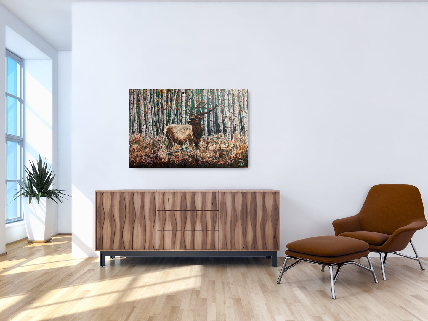 Elk- Original painting 24x36