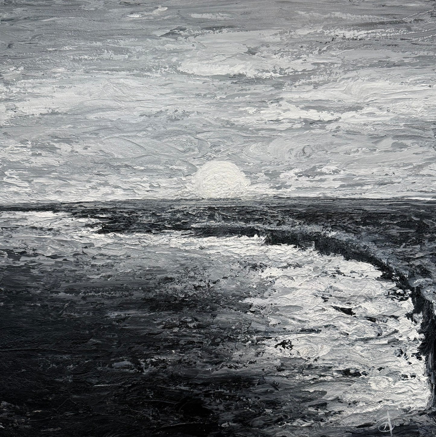 Collision- Original painting 20" x 20"