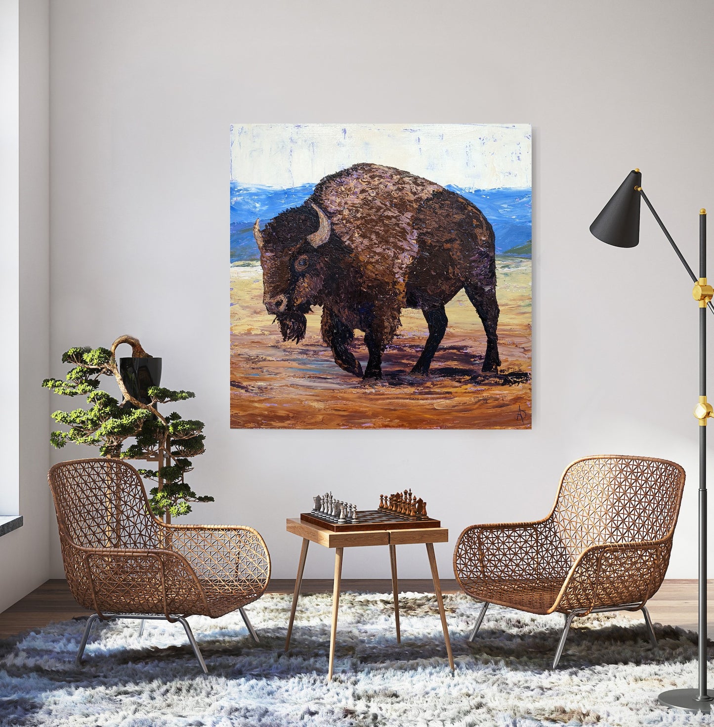 High Plains Drifter- Original painting 36x36