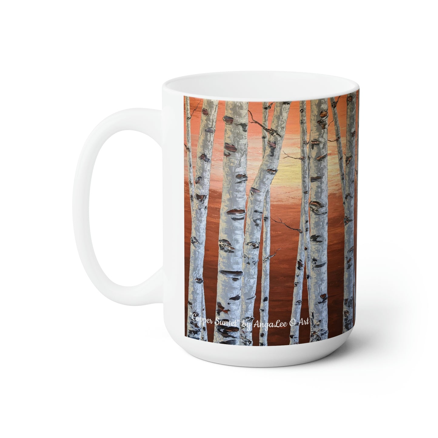 Ceramic Mug 15oz- Copper Sunset