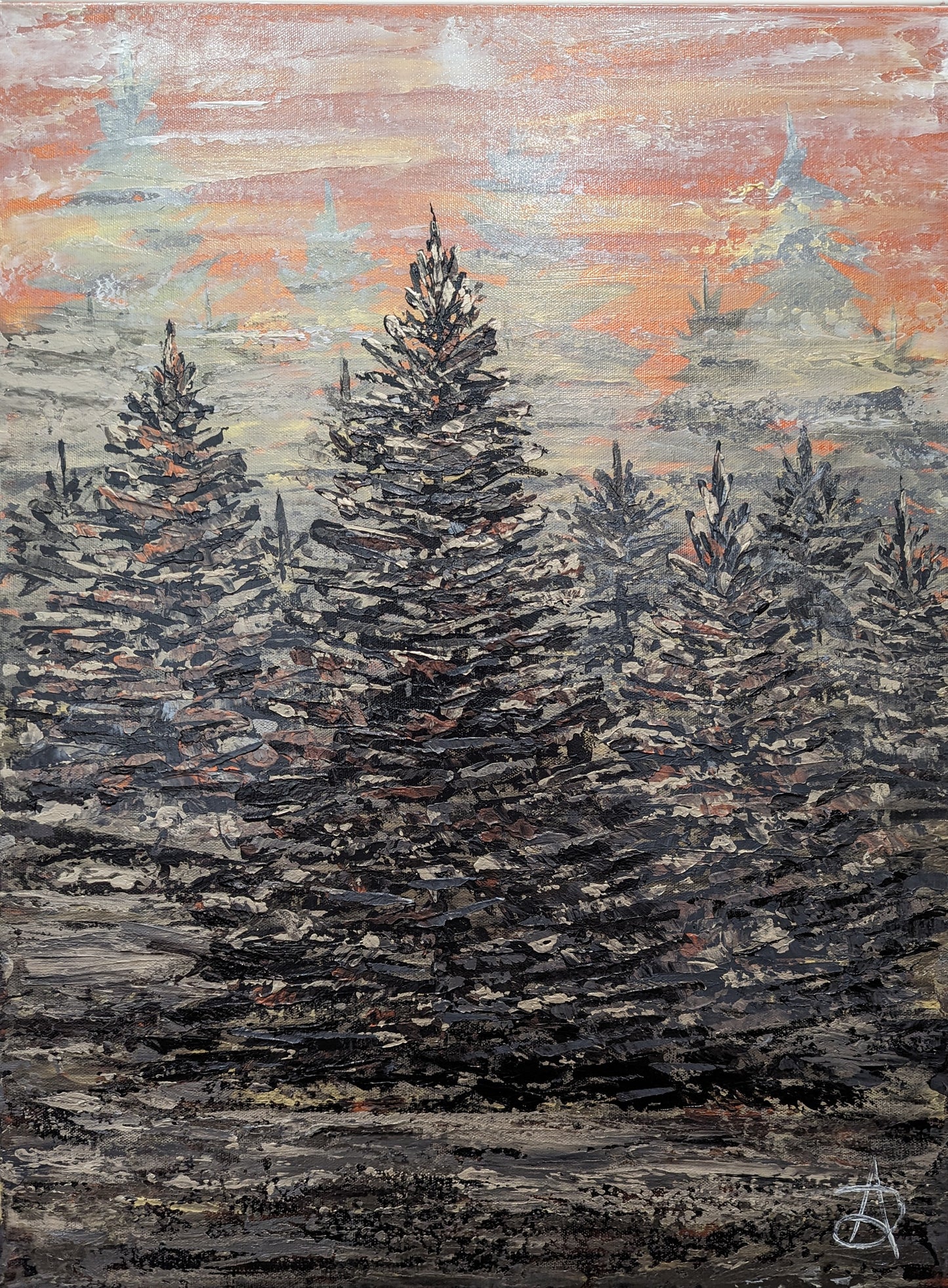 Mystic Pines- Original Painting 24 x 18