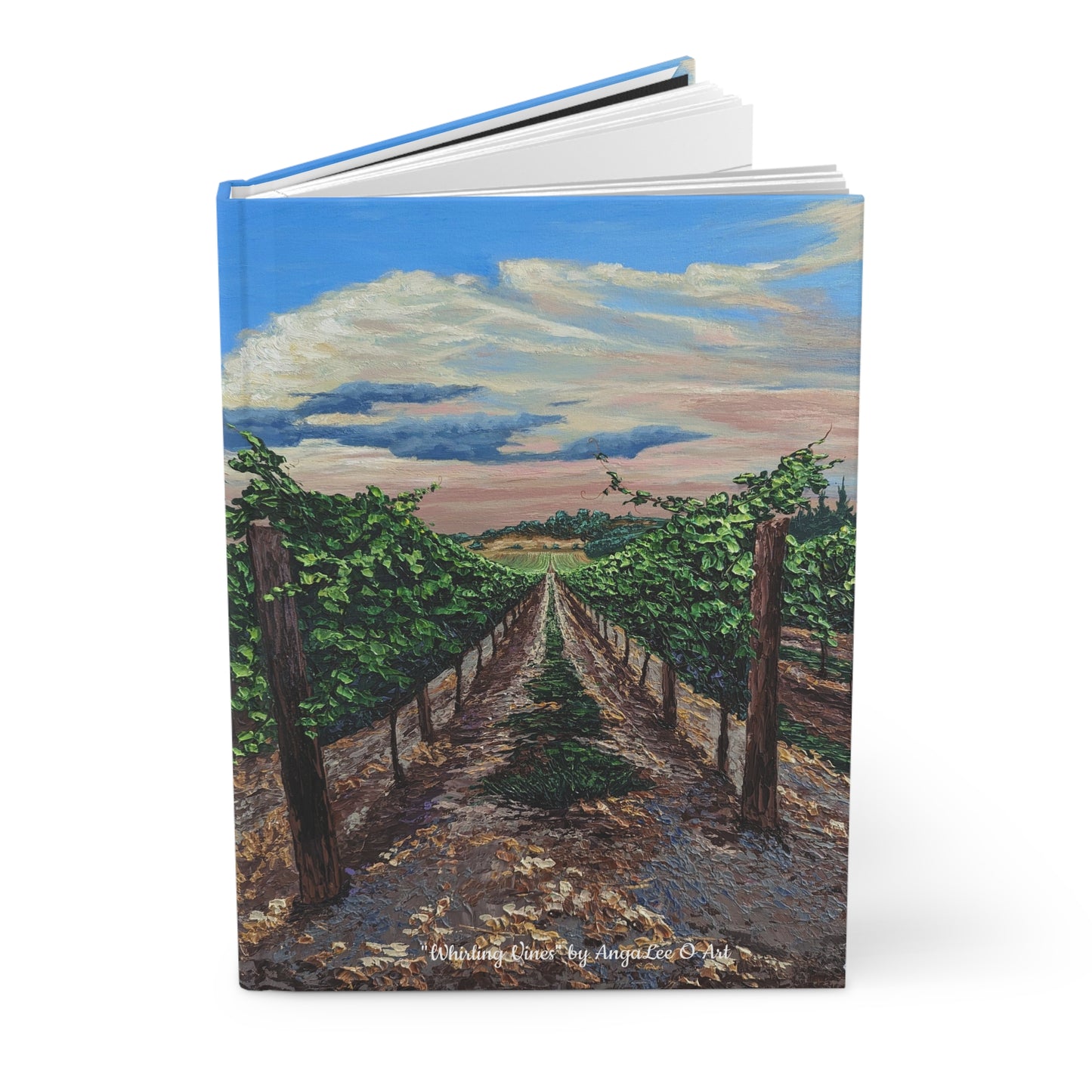 Hardcover Journal Matte-Whirling Vines