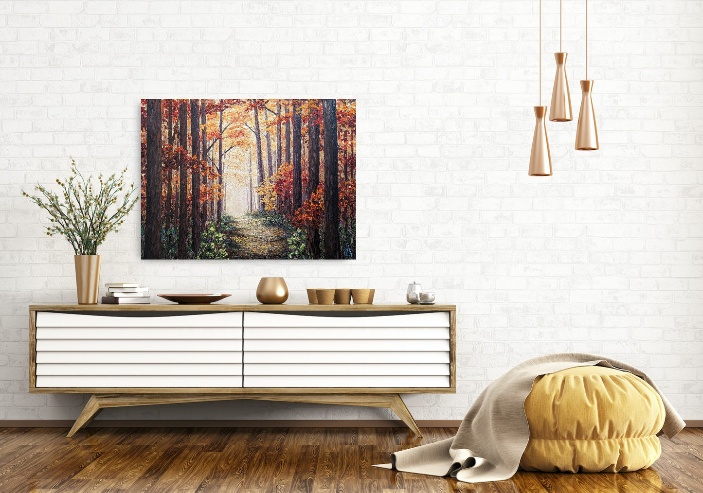 Lighted Path- Original 30x40