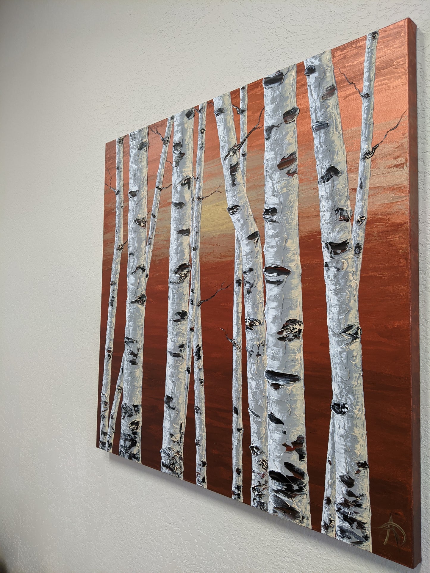 Copper Sunset- Original painting 36x36