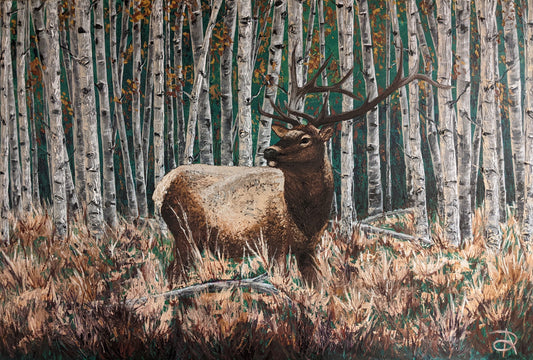 Elk- Original painting 24x36