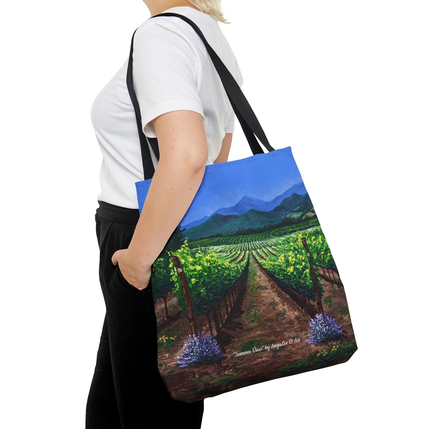 AOP Tote Bag- Summer Vines