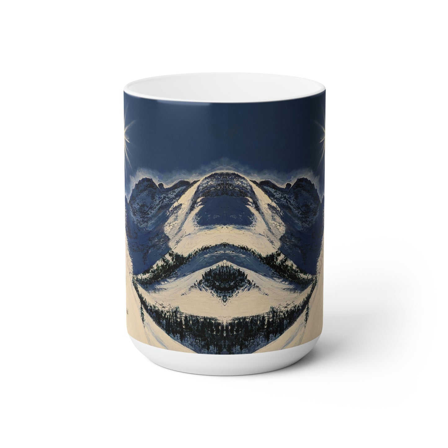 Ceramic Mug 15oz- Lone Skier