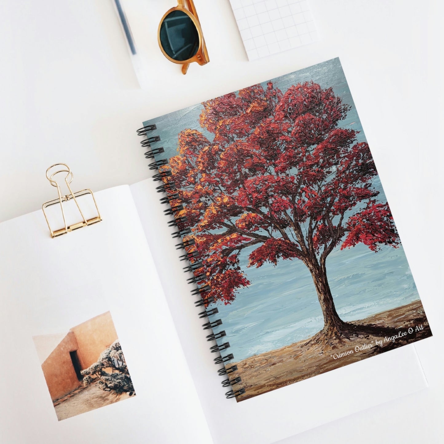 Spiral Notebook-"Crimson Outlier"