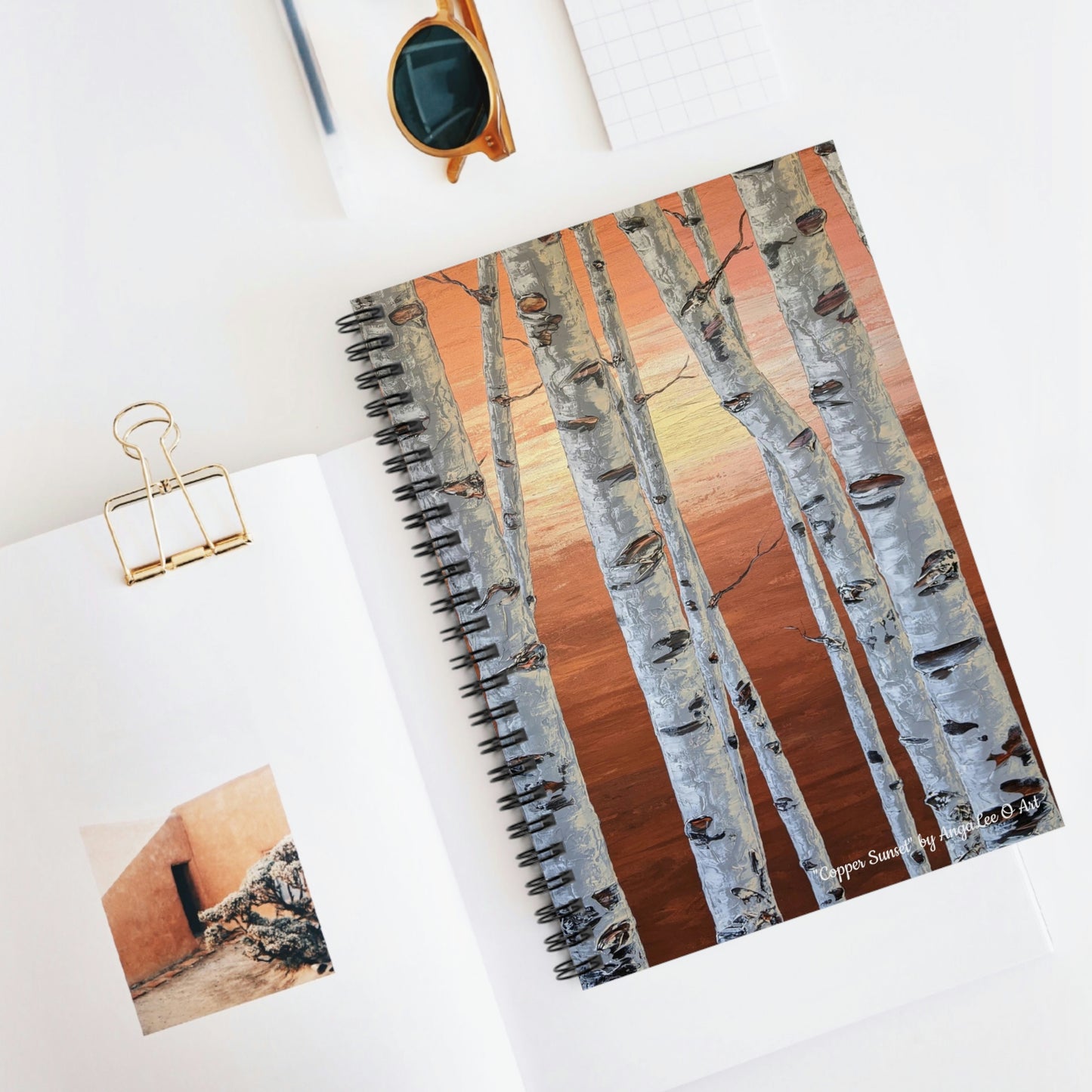 Spiral Notebook - Ruled Line "Copper Sunset"