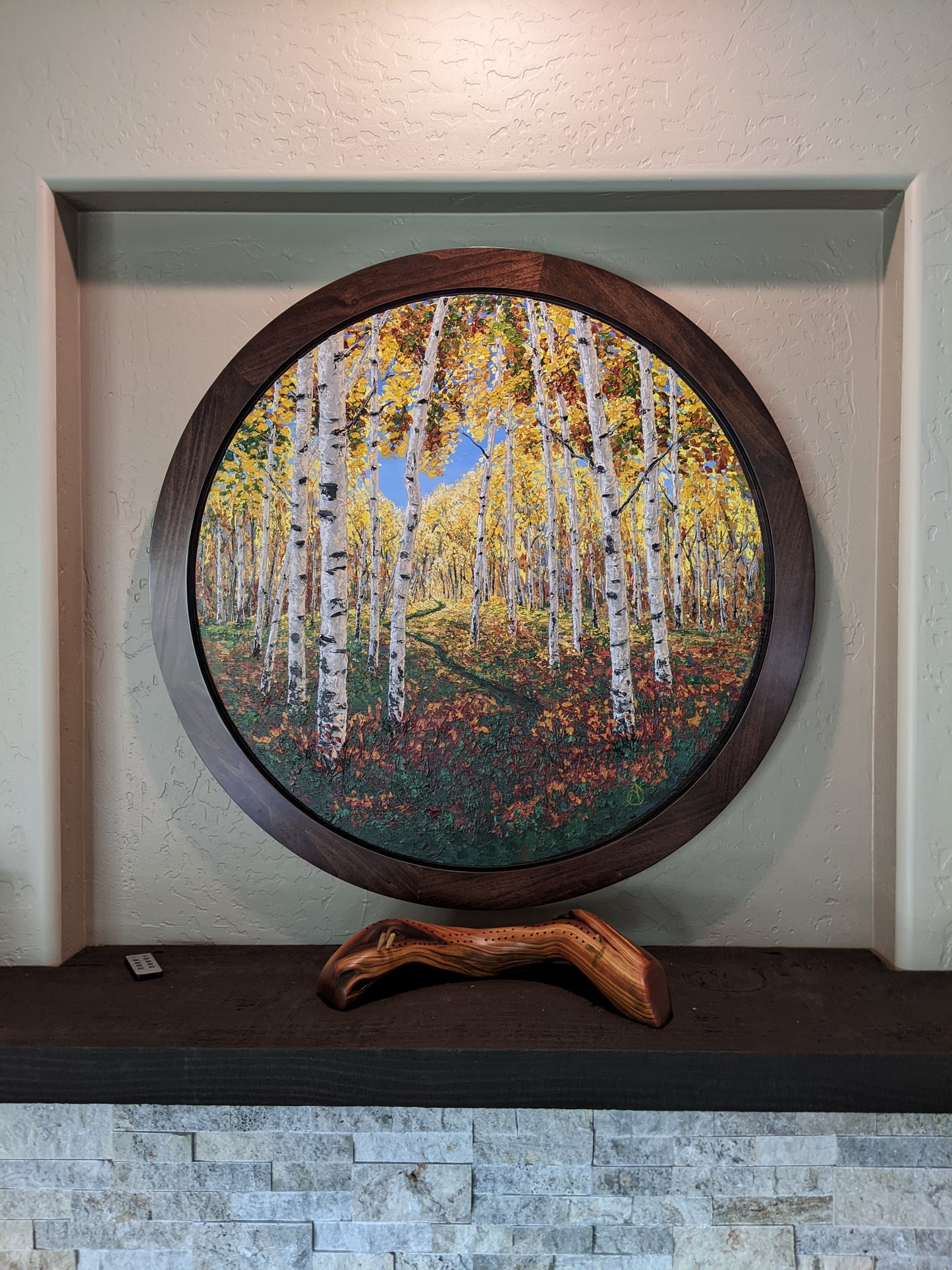 Seasons Change- Original Painting 30" round