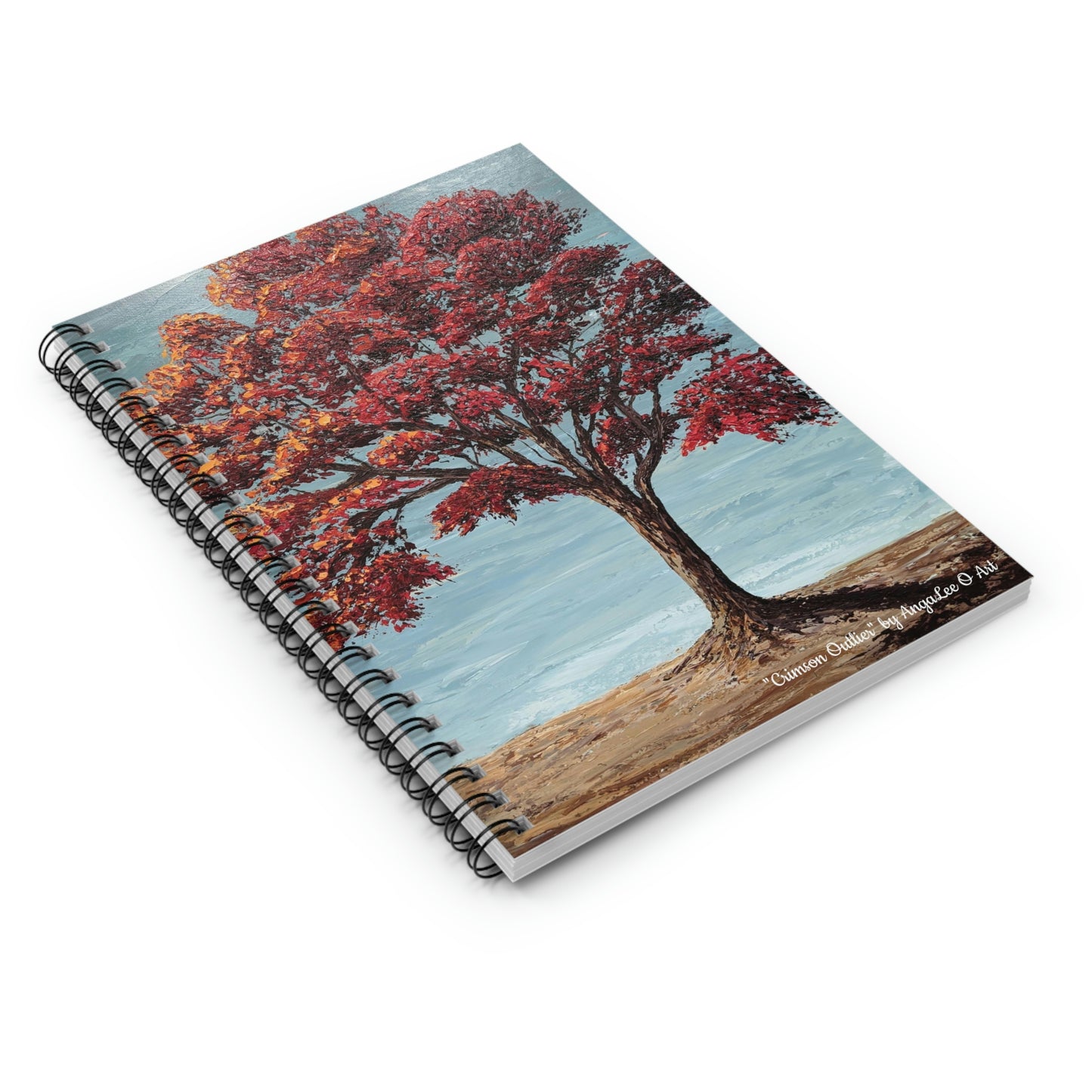 Spiral Notebook-"Crimson Outlier"